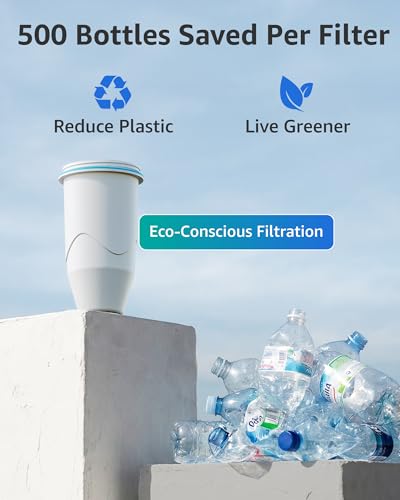 Compatible with Zero Pitcher and Dispenser ZR-001 ZR-004 ZP-006 ZR-017, 0 TDS, Reduce Lead, Mercury, Chlorine and Contaminants by DRINKCLEAR, 7 Pack
