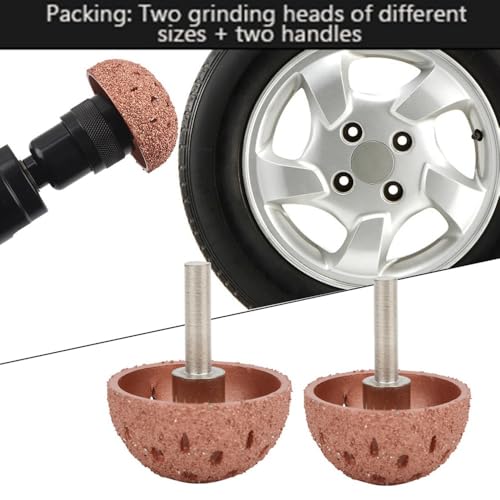 2 Pcs Tungsten Steel Bowl Buffing Wheels, 6mm Shank