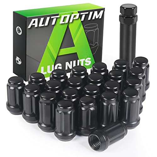 AUTOPTIM 1/2-20 23PCS Lug Nuts & 2 Piece 6 & 7 Spline Lug Nut Socket Key