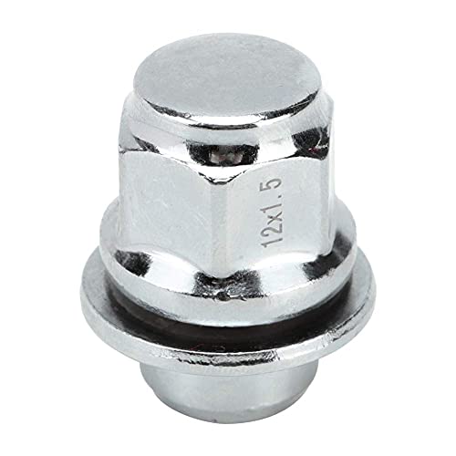 Aramox Wheel Nut, Steel Tyre Tire Nuts Car Wheel Rims Tires Nuts Fit for 2001-2016 Silver