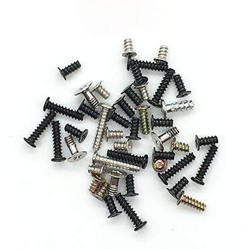 NSLikey Black M3 x 4mm Alloy Screws Set of 12 for 3DS Game Console Replacement Parts