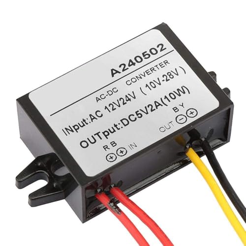Rectifier AC 12V / 24V to DC 5V Step-Down Converter, AC DC Voltage Converter Module, Voltage Regulator (2A) 2A