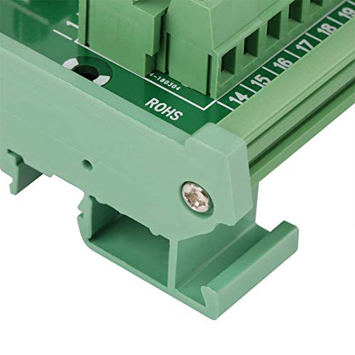 DB25 D-Sub pin header socket header, PLC breakout card circuit board connection board block interface plug for DIN rail mounting branch fuse switch-off plate connection board