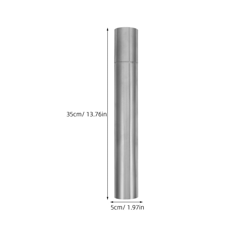 CHILDWEET Document Storage Tube Container Stainless Steel Large Capacity Lightweight and Portable for Birth Certificate and Important Documents on Various Occasions