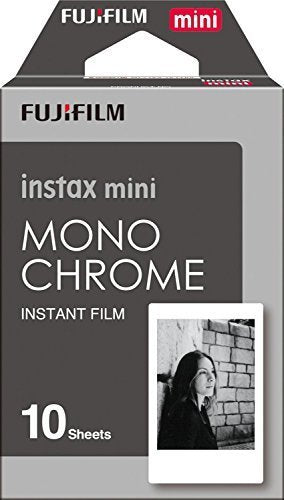 Fujifilm Instax Mini Instant Film Monochrome 4-Pack Bundle Set, Mono Chrome (10 x 4 = 40) # 337556 for Mini 90 8 70 7s 50s 25 300 Camera SP-1 Printer