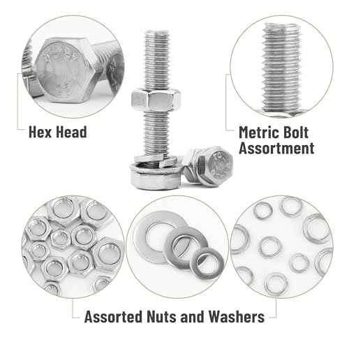 Mr. Pen- Stainless Steel Nuts and Bolts Assortment Kit, 408 pcs
