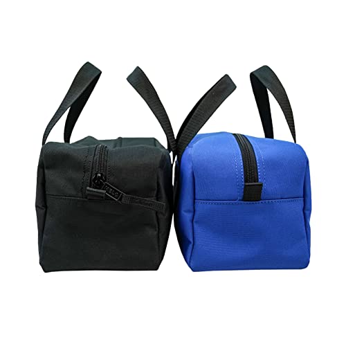 MELOTOUGH Utility Tool Tote bag Combo Kit + Canvas Tool Pouch Small Zipper Tool Bag -Fastener Bag with Carabiner Clip