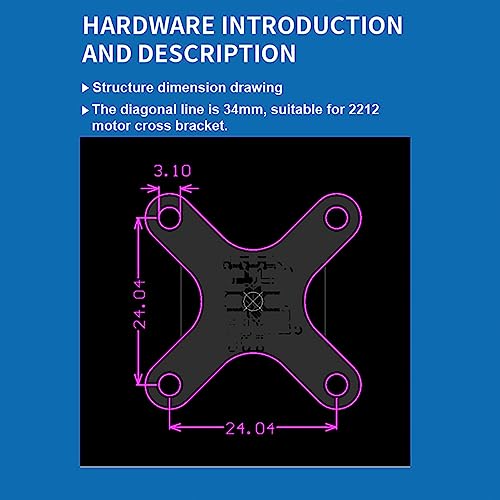 BORDSTRACT TLE5012 Magnetic Encoder Module, 15-bit Sensor Module with High Accuracy and Induction Angle Measurement for 2212 Motor Over the Bracket | Genauigkeit Und Induktionswinkelmessung Für 2212-Motor über Der Halterung