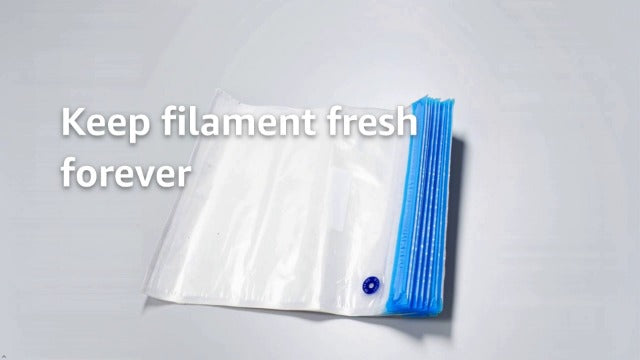 Fockety Filament Storage Bag, 20Pcs Vacuum Double Seal Water Proof Resealable Bag Widely Compatible Vacuum Sealed Bag Flexible Storage Dust Moisture Proof 3D Filament Storage for 3D Printer Filament