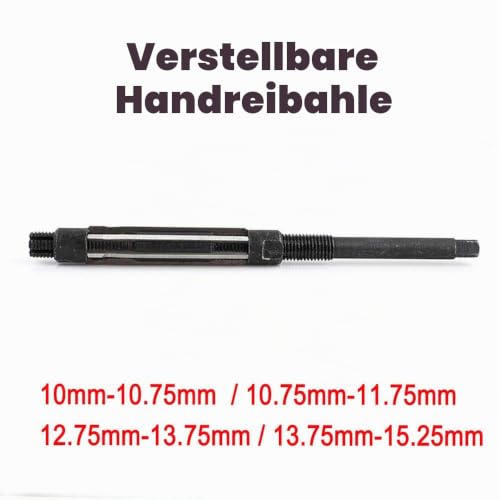 Adjustable Hand Reamer Reamer Milling Tool Adjustable Hand Operated Reamer Diameter 10.75mm-11.75mm for Drilling Machining Installation in Drill etc 10,75 mm - 11,75 mm