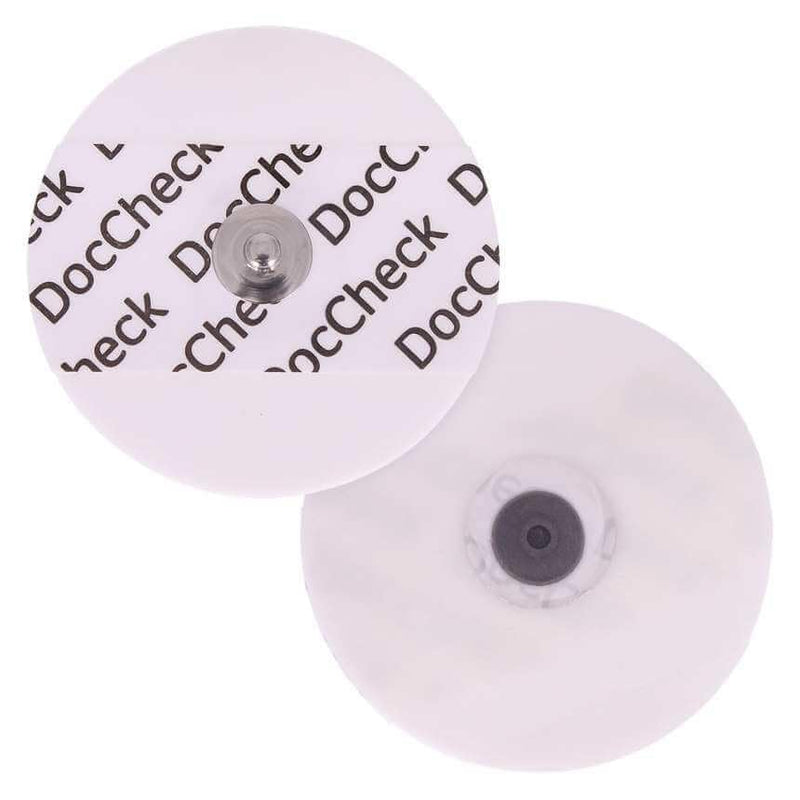 Disposable Electrodes "Bzzz" - Pack of 30 Push Button Connection, Diameter 50 mm, Foam, For ECG and Ergometrics, Good Contact Properties, Lasting Conductivity, Comfortable to Wear, Skin-friendly