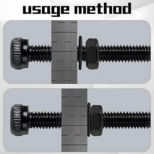 M3 480Pcs Black Hex Socket Screws Metric Thread Hexagon Alloy Steel 12.9 Grade Allen Machine Bolts Nuts Washers Assortment Kit with Wrench Key