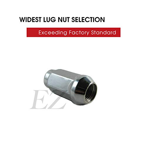 EZAccessory 20 Bulge Acorn Lug Nuts 5/8" Thread Size 13/16" Hex Chrome