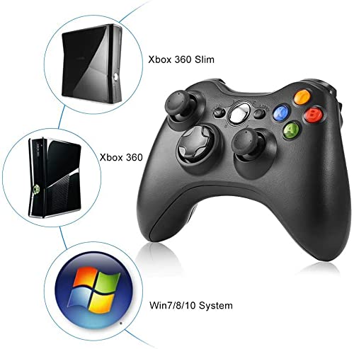 Lyyes Xbox 360 Wireless Controller Gamepad for Microsoft Xbox & Slim 360 PC Windows 7