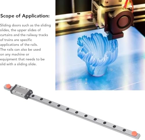 Miniature Linear Rail Guide, MGN9H 300 1R 300mm Linear Guide with Extension Slider for 3D Printer Industrial Automation Equipment