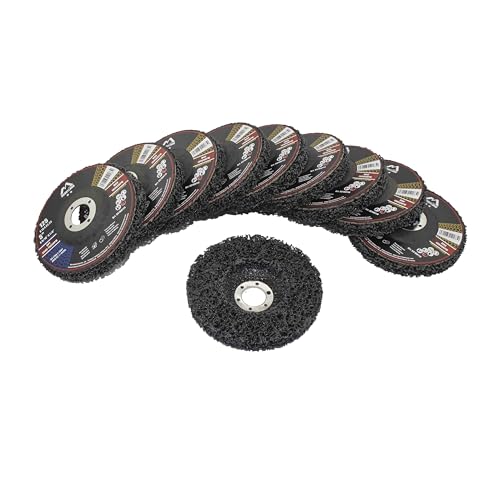Merryland 10 Pack Strip Disc 5 inch Paint Rust Remover Disc Black Black 10PCS