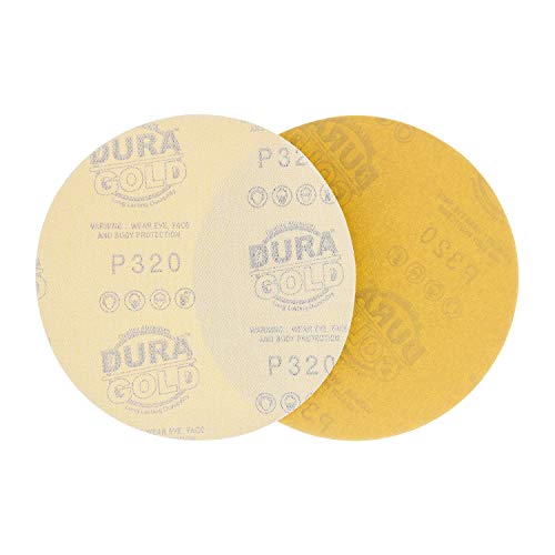 Dura-Gold 320 Grit 6" Sandpaper Discs & Soft Density Interface Pads