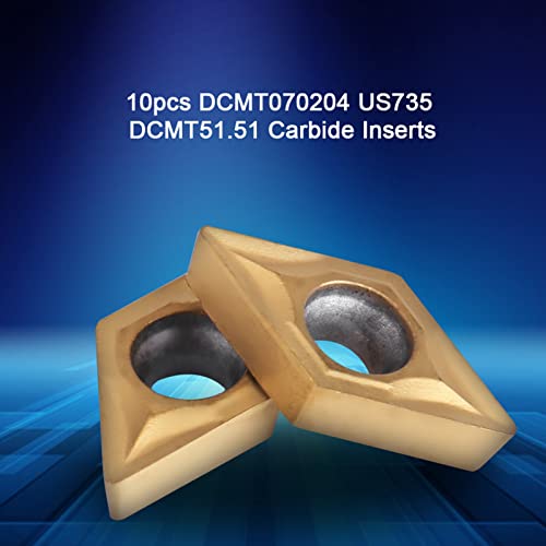 Watris Veiyi 10pcs CNC Carbide Inserts Rotary Indexable Inserts | Carbide Inserts with Box for Stainless Steel Applications