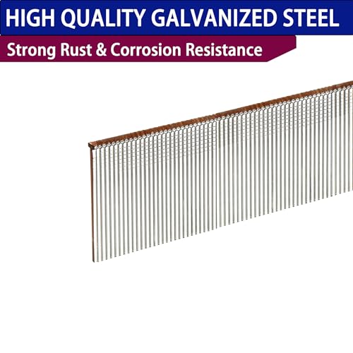 HW HAMWOO 18 Gauge Brad Nails,Galvanized,1"+1-1/4"+1-1/2"+1-3/4"+2":5000pcs Assembly--5000pcs