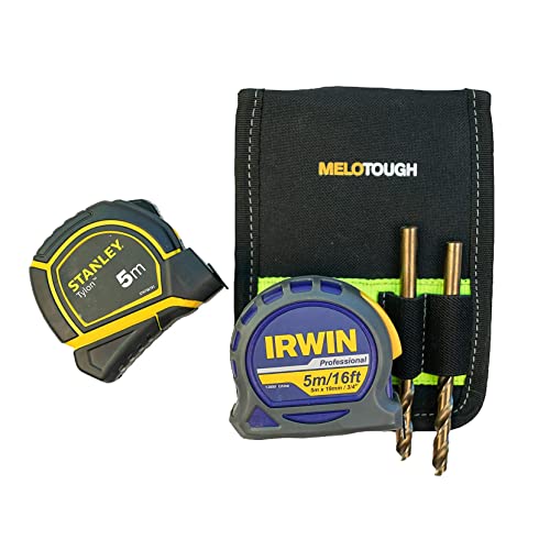 MELOTOUGH Drill Belt Clip + Tape Measure Holder with Drill Bit Tote