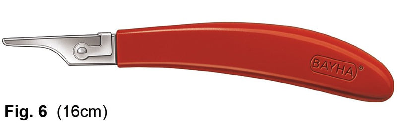 Craftsman Set: 14x Bayha Mix scalpel blades and handle No.6 from Kosmetex, individually packaged, set: Craftsman - Handle