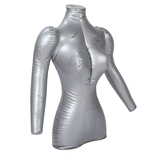 Inflatable Female Mannequin Half Body, Inflatable Mannequin Clothing Display Model Made of PVC Material, Female Coat Upper Body, Inflatable