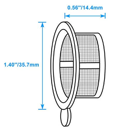 100Pcs 100µm Cell Strainer, Sterile, Nylon Mesh Filter with Handle