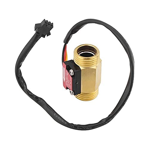 1Pc Turbine Water Flow Meter Flow Sensor G1/2'' Electric Magnetic Brass Inline Hall Switch Male Thread 1-25L/min