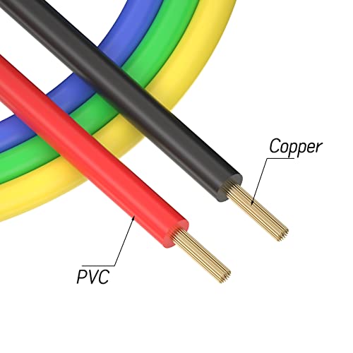 Goupchn 10PCS Test Leads Kit Dual-Ended Alligator Clip with Stackable Banana Plug to Alligator Clip Copper Flexible Cable Wires for Electrical Testing 3.3ft/1m