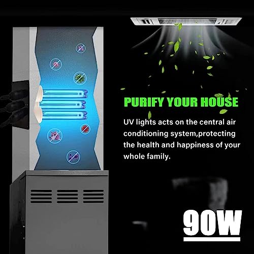 UV Light for AC System, UV-C lamp for Whole House, Germicidal Duct Uv Light Hvac uv light (90, watts)