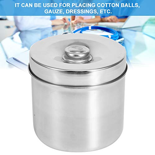 Stainless Steel Medical Jar, Dental Supplies Dressing Container 12Cm Ashtray For Sundry Jars Professional Ointment Storage Jar