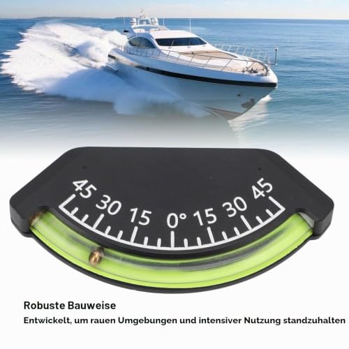 45 Degree Inclinometer, -45° - 0-45° Level Meter Easy to Install Inclinometer Accurate Measurement RV Levels, Protractor for Truck RV