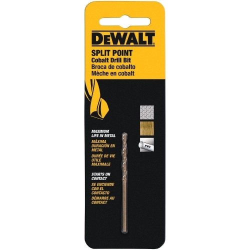 DEWALT DWA1205 5/64" Pilot Point Industrial Cobalt Alloy Steel Drill Bit (Pack of 5) One Size (Pack of 5) 5/64-Inch
