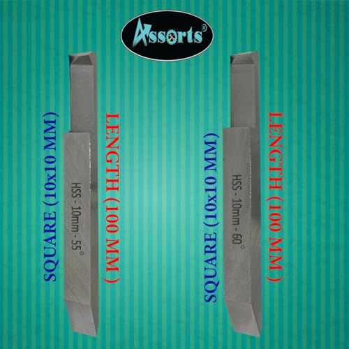 Double End Internal & External Threading HSS Tool Set for Lathe Machine 10×10 mm Shank Precision Cutting Tool for Threading Operations 10 X 10 MM SHANK
