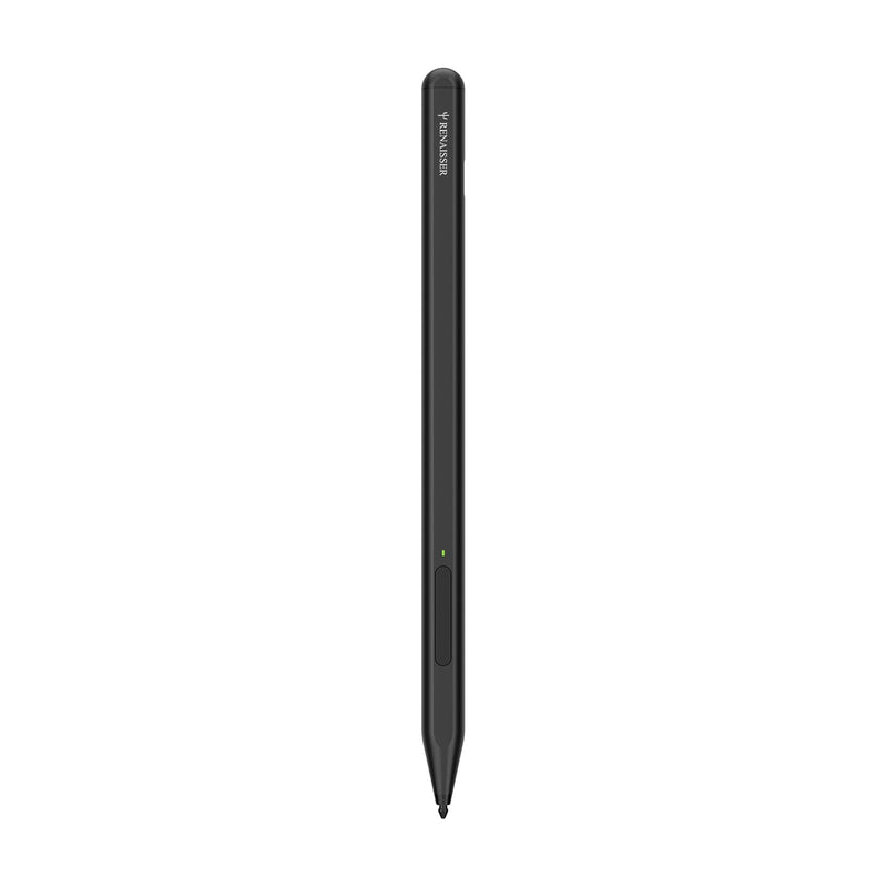 Taiwan RENAISSER Stylus Pen for Microsoft Surface, Designed in Houston, Made in Taiwan, Palm Rejection, USB-C Fast Charging, Pen for Surface Pro 11/10/9/8/7, Surface Go/Laptop Dark