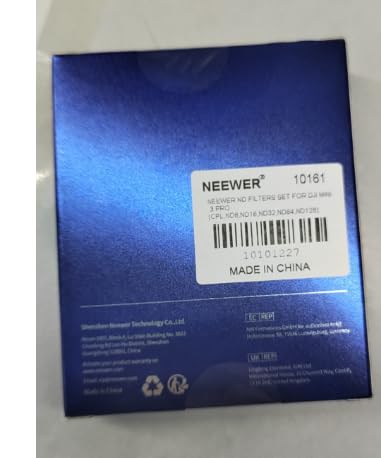 NEEWER ND Filter Set Compatible with DJI Mini 3/Mini 3 Pro, 6 Pack CPL ND8 ND16 ND32 ND64 ND128 Neutral Density Filter Drone Lens Accessory, Multi Coated HD Optical Glass, Aluminum Alloy Frame Aluminium 21.45*17.02*3.28mm