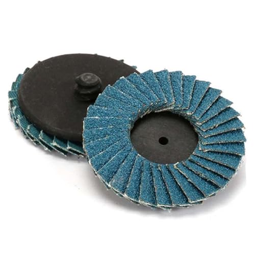 Pack of 32 Flap Discs 50 mm, 2 Inch Sanding Discs 50 mm, Grit 40/60/80/120, Angle Grinder Polishing Mop Disc Sanding Discs Flap Disc for Metal Wood Steel Zirconia Corundum Grinding Disc