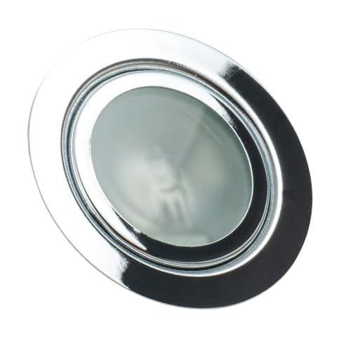 Set furniture recessed light | 12 volt AC G4 20 watt bulb included (dimmable) | drill hole: 55-58 mm - outer diameter: 68 mm - Installation depth: 19 mm | lamps can be replaced - also suitable for LEDs