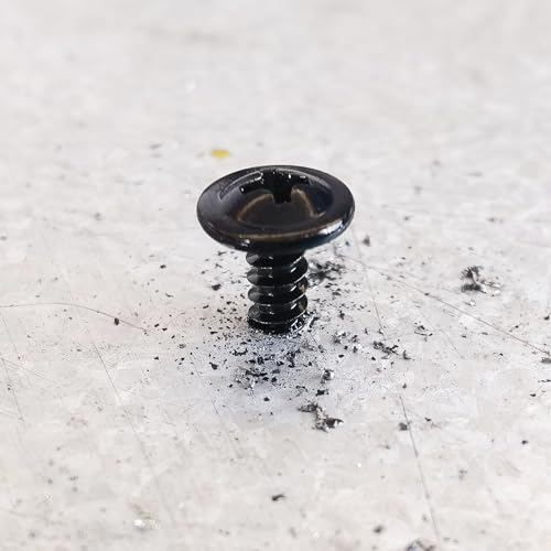 Mywish Self Tapping Screws for Metal (200Pcs) #8×1" & 300Pcs #8 × 1 Inch Wood Screws, Quick Tapping, Truss Head Wood Screws, Truss Head Self Drilling Screws High-Strength, Black Screws