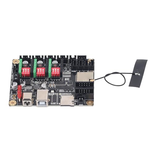 Laser Engraver Motherboard, Functional 520KByte RAM Built-in WiFi 32bit 8192KBytes Flash Support LCD Laser Engraver Control Board for DIY (Mainboard)