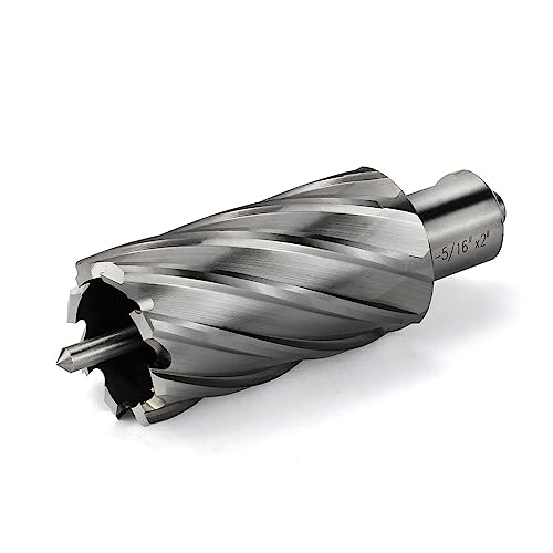 Annular Cutter JESTUOUS 3/4 Inch Weldon Shank 1-5/16 Cut Dia 2 Cut Depth