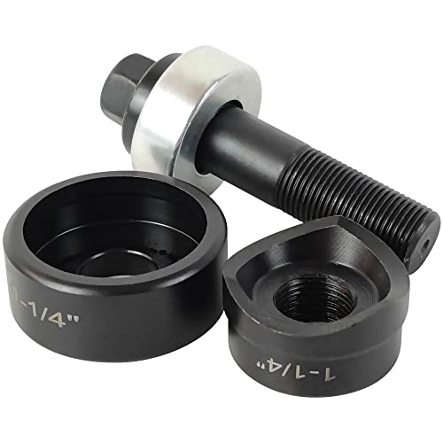 AMZCNC Manual Knockout Punch Driver Die Set 1-1/4 Inch Conduit Hole (Conduit Hole Size) 1-1/4" Knockout Punch