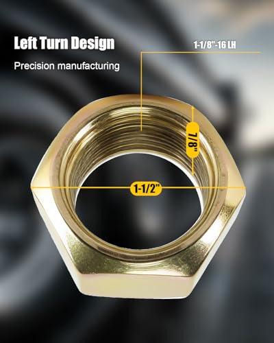 Wheel Outer Cap Nut Fit for Stud-Piloted Wheel Systems Replace M127 5552L Cap Nut Outer