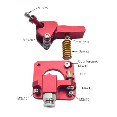 Upgrade Direct Extruder Easy Print Flexible Filament for Ender 3 Neo/Ender 3 Max Neo 3D Printer (Plate+Dual Gear+Motor) Plate+Dual Gear +Motor