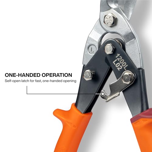Klein Tools 120AVSKIT Aviation Snip Set, Left, Right, Straight Cut, Metal Shears with Forged Steel Blade, 3-Piece 3-Piece Kit