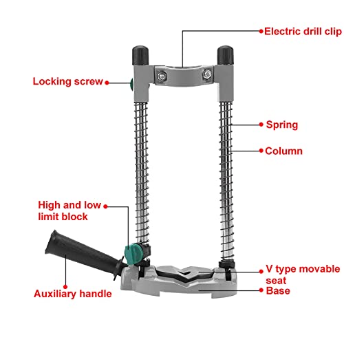 Adjustable Angle Drill Holder Stand for Electric Drill and Power Tools with Positioning Bracket