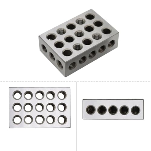 Precision 1 2 3 Blocks Tool Steel 23 Holes Matched Pair 2 Blocks