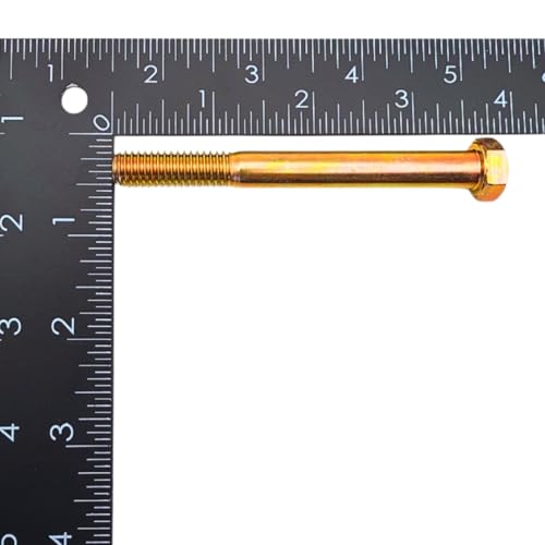 3/8"-16 x 3-1/2" Grade 8 Bolts (10-Pack) – Heavy-Duty Hex Bolts Includes Flat Washers & Nylon Lock Nuts – High-Strength SAE Anti-Vibration 3.5" Coarse Bolts for Automotive, Machinery & Construction 3/8" x 3-1/2" Nylon Lock Nut 10
