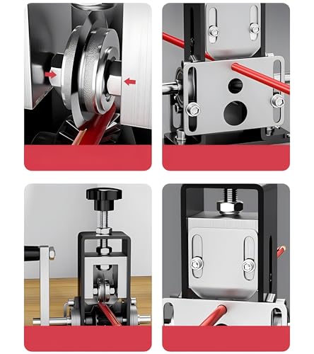 Manual Wire Stripper Machine for Power Drill Copper Wire Peeler Machine Gauge Wire 0.1"-1" Hand Crank Wire Stripping Machine Tool for Scrap Copper Recycling