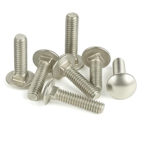 IMSCREWS 3/8-16 x 2-3/4 Carriage Bolts, 304 Stainless Steel (18-8), Heavy-Duty Structural Fasteners, 20 PCS 3/8"-16 x 2-3/4"
